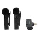 Patona set de microphones cravate sans fil 2,4 GHz pour Apple iPhone (Lightning) - Image 2