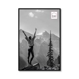 Haes Deco cadre photo plastique Easy Frame noir 40x60 cm avec verre acrylique