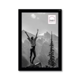 Haes Deco cadre photo Easy Frame noir 10x15 cm en plastique avec verre acrylique
