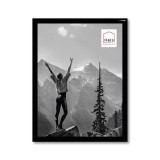 Haes Deco cadre photo en plastique Easy Frame noir 15x20 cm avec verre acrylique