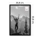 Haes Deco cadre photo en plastique Easy Frame noir 20x30 cm avec verre acrylique - Image 2