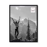 Haes Deco cadre photo en plastique Easy Frame noir 30x40 cm avec verre synthétique