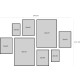 Haes Deco ensemble collage XL avec 8 cadres photo en plastique noir Easy Frame - Image 4