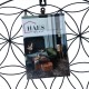 Haes Deco étagère murale ronde industrielle en métal Heidal noir diamètre 50 cm avec 4 pinces pour photos - Image 6