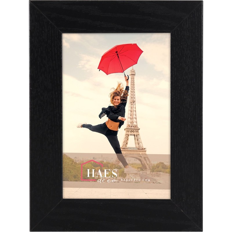 Haes Deco Houten fotolijst Paris zwart voor 1 foto formaat 10x15 - SP001101