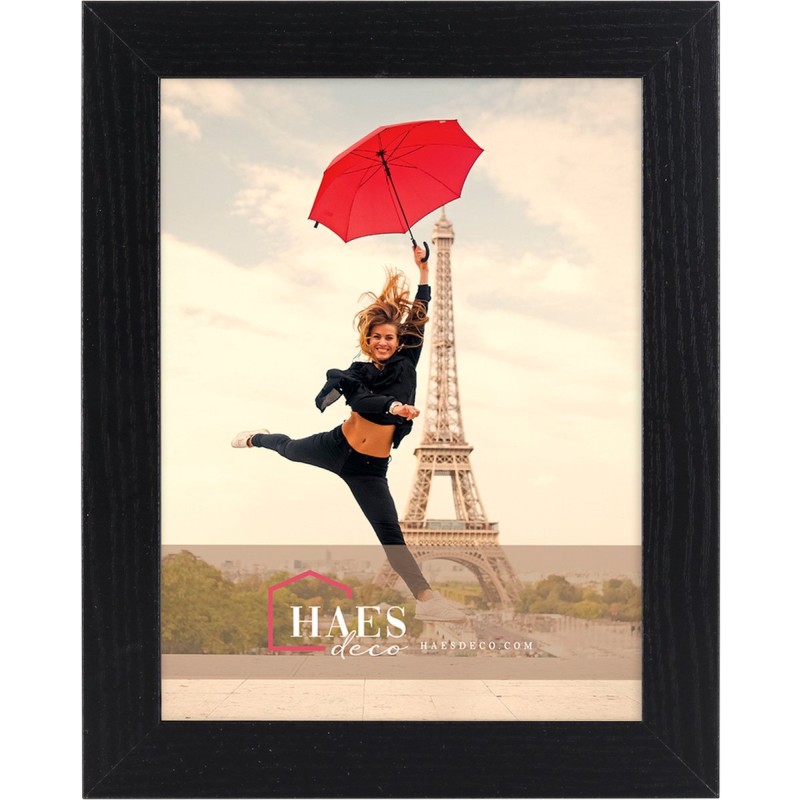 Haes Deco Houten fotolijst Paris zwart voor 1 foto formaat 18x24 - SP001181