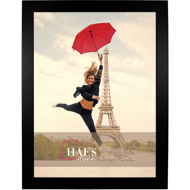 Haes Deco Houten fotolijst Paris zwart voor 1 foto formaat 30x40 - SP001311