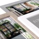 Haes Deco cadre photo collage en bois Honfleur avec support pour format photo 10x10 et 3x 10x15 - Image 5