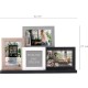 Haes Deco cadre photo collage en bois Honfleur avec support pour format photo 10x10 et 3x 10x15 - Image 6