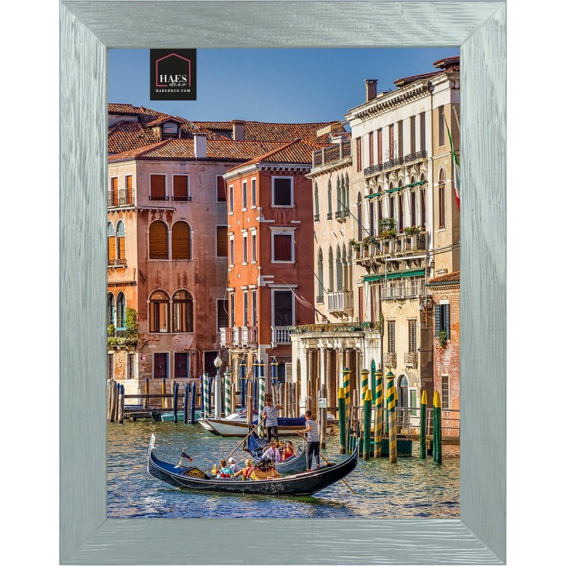 Haes Deco Houten Fotolijst Venezia zilver voor 1 foto formaat 13x18 -SP13318