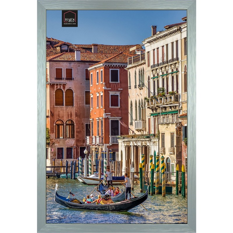 Haes Deco Houten Fotolijst Venezia zilver voor 1 foto formaat 20x30 -SP13330