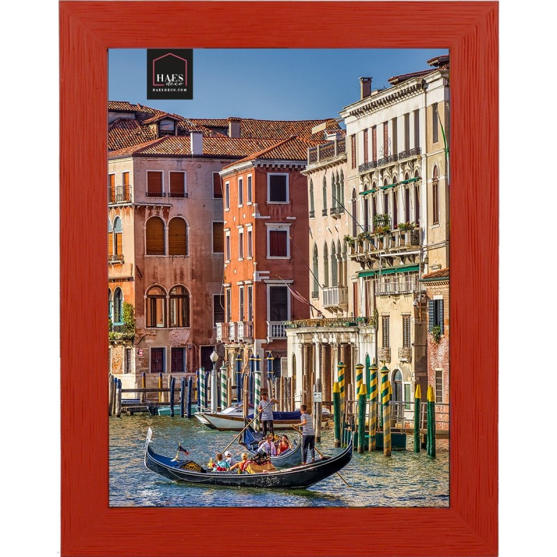 Haes Deco Houten Fotolijst Venezia rood voor 1 foto formaat 13x18 -SP12718