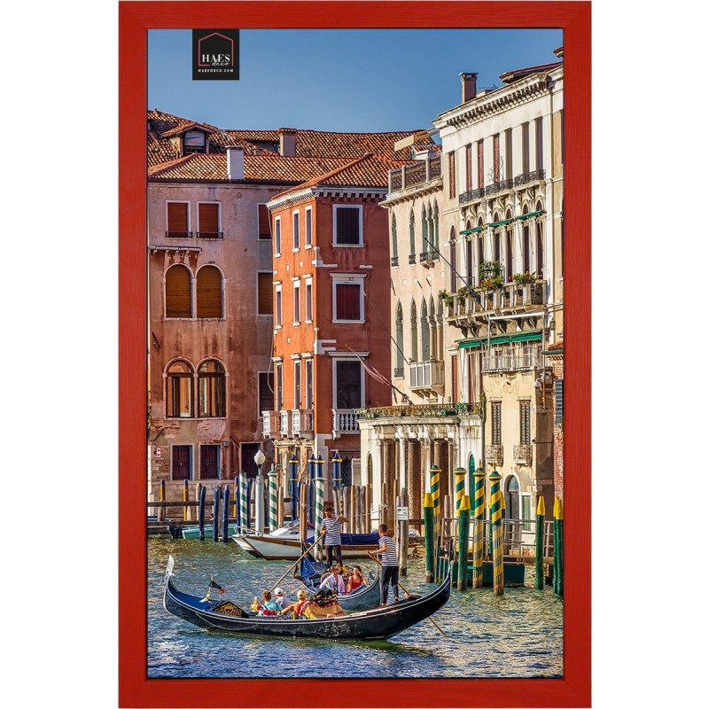 Haes Deco Houten Fotolijst Venezia rood voor 1 foto formaat 30x45 -SP12745