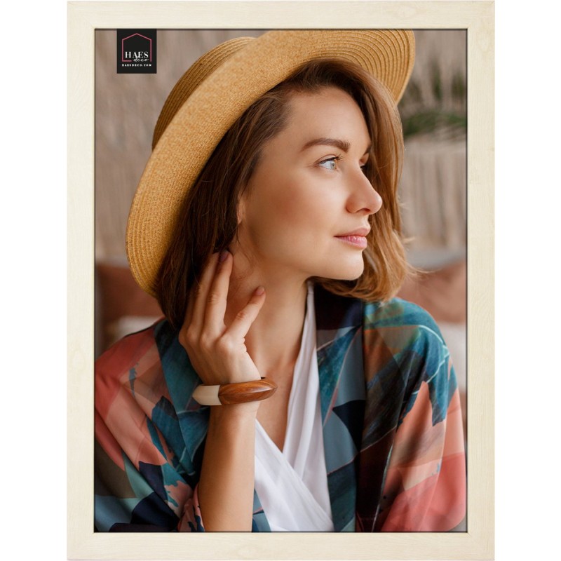 Haes Deco Kunststof fotolijst Chester creme voor 1 foto formaat 30x40 -SP14140