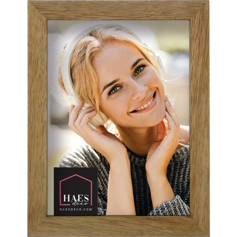 Haes Deco Houten Fotolijst Granada in rustiek bruin voor 1 foto 15x20 cm (formaat 17,5 x 22,5 cm) - SP11920