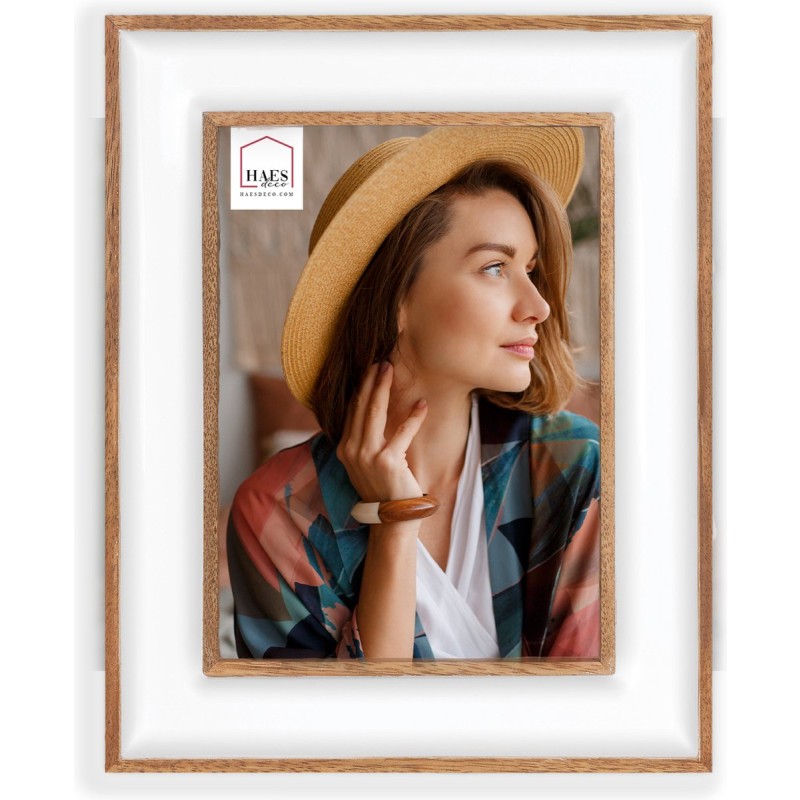 Haes Deco Houten Fotolijst Steyr Wit / Bruin voor foto 13x18 - XN357WHS