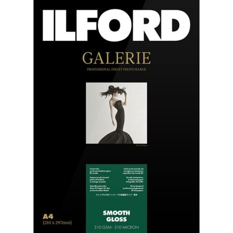 Ilford Galerie Smooth Gloss 310g A4 cm 100 Vel