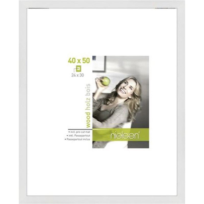 Nielsen Fotolijst 8988022 Apollon Wit 40x50 / 24x30 cm