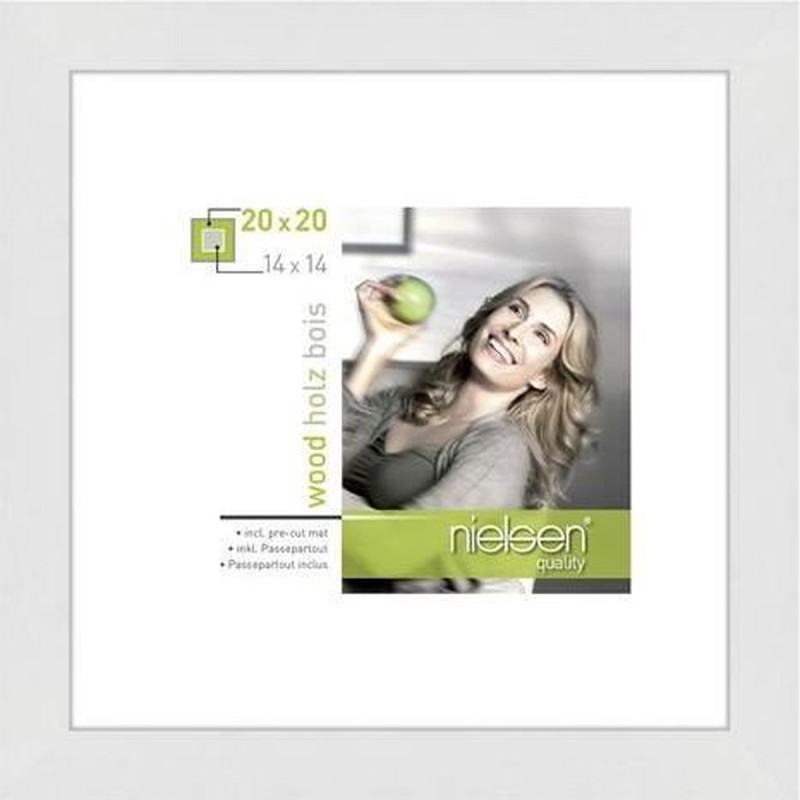 Nielsen Fotolijst 8988052 Apollon Wit 20x20 / 14x14 cm