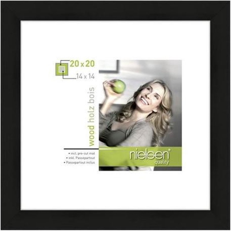 Nielsen Fotolijst 8988051 Apollon Zwart 20x20 / 14x14 cm