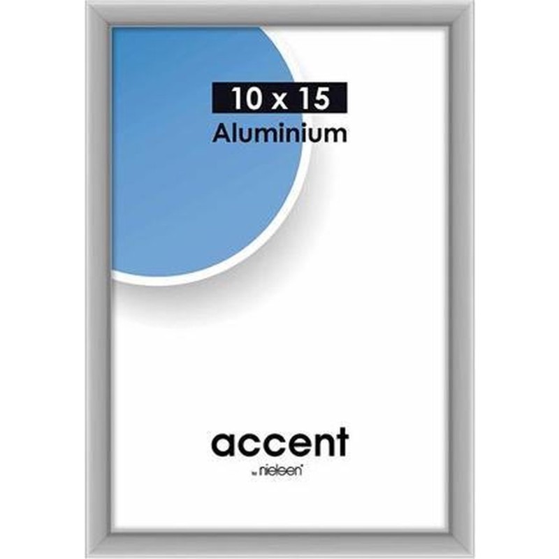 Nielsen Fotolijst 51224 Accent Mat Zilver 10x15 cm