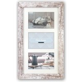 Cadre photo Zep Nelson 6 3Q white wash pour 3 photos 13x18 cm