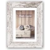 Cadre photo Zep V21236 Nelson 6 white wash en bois 20x30 cm