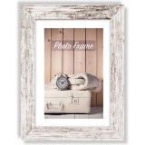 Zep cadre photo Nelson 6 white wash en bois 18x24 cm