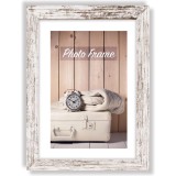 Cadre photo Zep Nelson 6 white wash en bois 30x40 cm