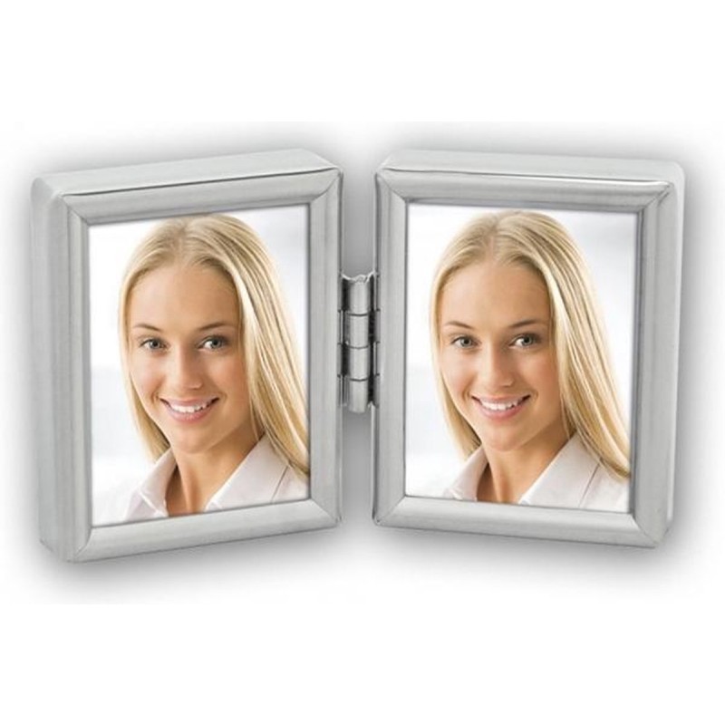 Zep Fotolijst 8735DL Silver 2x 3,5x4,5 cm voor 2 Pasfoto's