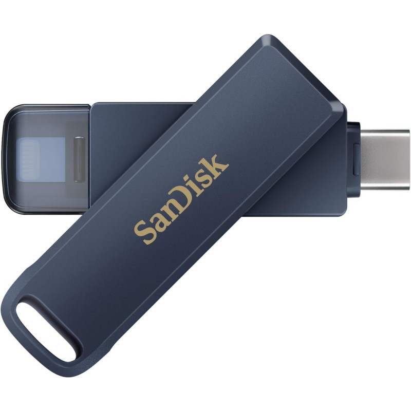 Sandisk 256GB iXpand Phone Drive geheugen, voor iPhone, iPad, PC en Mac - Lightning en USB-C aansluiting