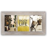 Zep Italia Parana cadre photo triple brun 3x15x20 (52x27) cm aspect bois
