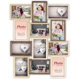 Cadre photo Zep Montreaux 12Q marron crème pour 12 photos 10x15 cm