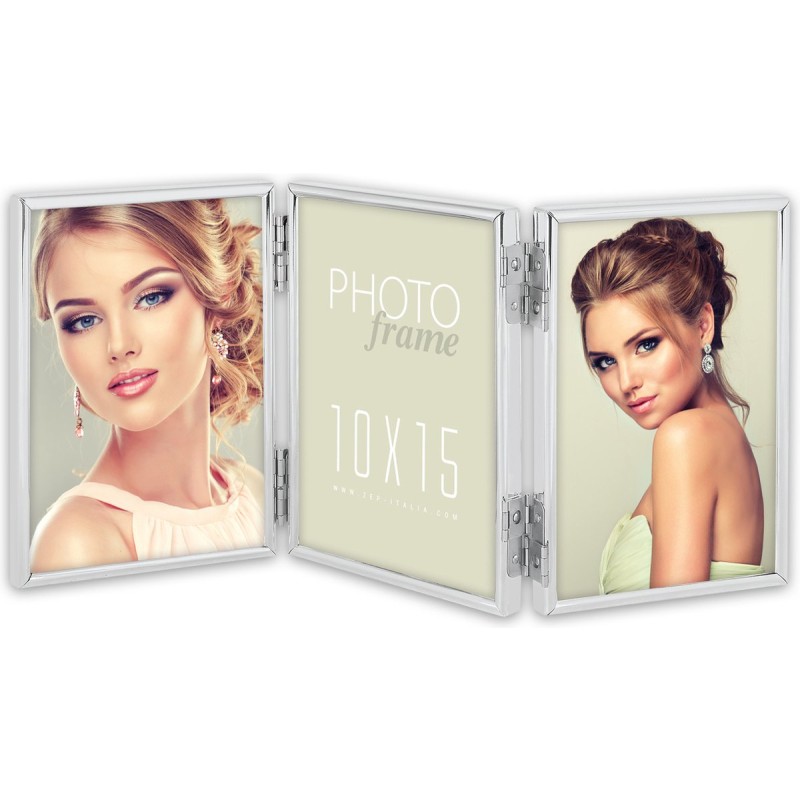 Zep 120TS01-4R Silver Frame Triple 3x10x15 cm