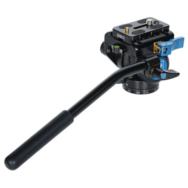 Sirui VA-5X tête vidéo fluide compacte pour caméras jusqu'à 5 kg avec niveaux à bulle