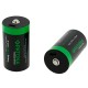 Patona lot de 2 piles rechargeables Mono D avec port USB-C - Lithium-ion 4000mAh - Image 2