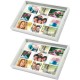 Zep plateau photo blanc W006 pour 9 photos en bois avec protection en verre - Image 2