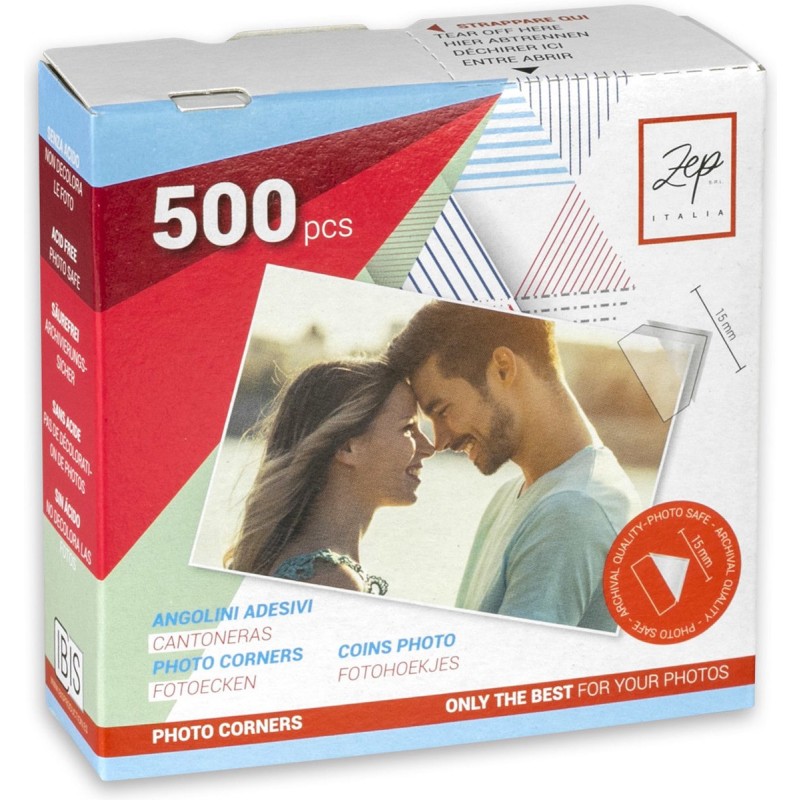 Zep Fotohoekjes Zelfklevend CR500 500 Stuks 15x15 mm