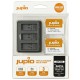 Jupio kit : 2 x batteries Enduro GoPro Hero9, Hero10, Hero11, Hero12 + chargeur triple compact - Image 2