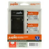 Jupio-kit: 2 x NB-11L kamerabatterier till Canon + USB-laddare