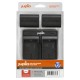 Jupio-kit: 2 x LP-E6 kamerabatterier till Canon + USB-dubbelladdare