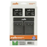 Jupio-kit: 2 x NP-W126S kamerabatterier till Fujifilm + USB-dubbelladdare