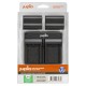Jupio-kit: 2 x NP-W235 kamerabatterier till Fujifilm + USB-dubbelladdare