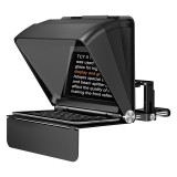 Lensgo Teleprompter Autocue TC7II Ultimate Kit - Télésouffleur pliable pour caméra et smartphone avec télécommande Bluetooth