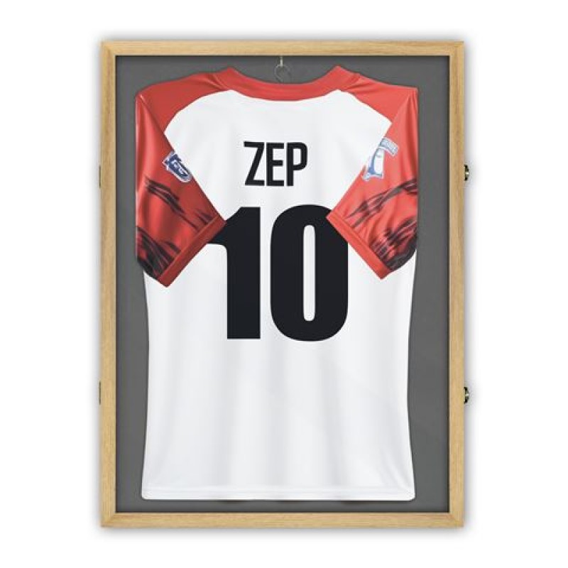 Zep Jersey shirtframe - Houtkleurige fotolijst voor inlijsten van t-shirts en objecten - 59x79 cm