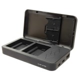 Patona Powercase pour Fujifilm NP-W235 - Chargeur double, powerbank et boîtier de rangement en 1