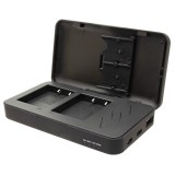 Patona powercase pour Fujifilm NP-W126 et NP-W126S - chargeur double, powerbank et étui de rangement 3-en-1