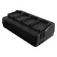 Professionell laddare för 4 batterier Sony NP-FM50, NP-FM55H, NP-QM71, NP-QM91