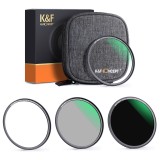 K&F Concept kit de filtres magnétiques CPL-ND-UV Nano X 72mm