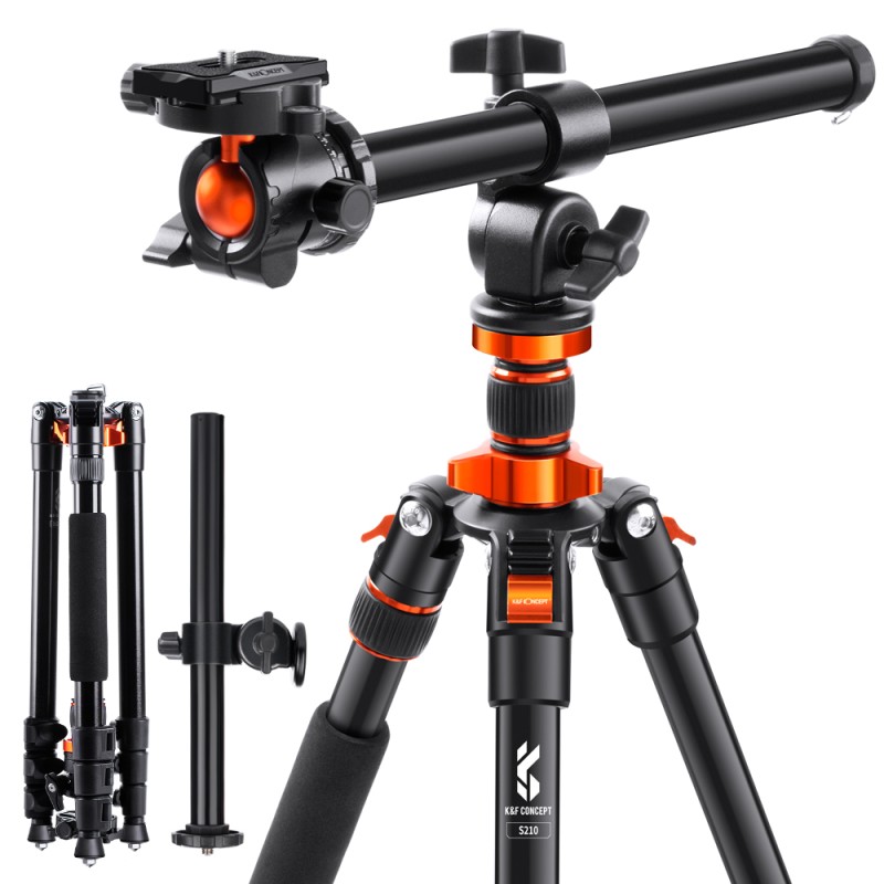 K&F Concept statief K234A6 231cm met monopod en horizontale arm